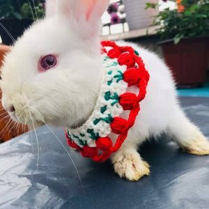 Crochet animal collar, printed crochet necklace, cute flower animal collar, cat gift, cat accessories, cute pet crochet, eco-friendly collar - Blingcute