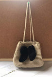 Crochet bag pattern-bow wrist bag-crochet handbag pattern-crochet tote bag --- crochet bag wallet PDF - Blingcute