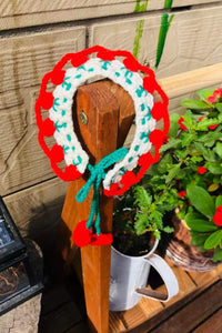 Crochet animal collar, printed crochet necklace, cute flower animal collar, cat gift, cat accessories, cute pet crochet, eco-friendly collar - Blingcute