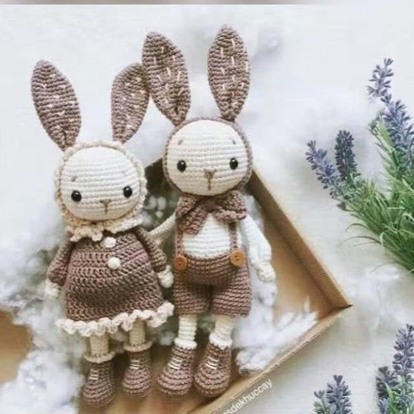 Blingcute | Crochet Couple Rabbits | Animal Crochet - Blingcute
