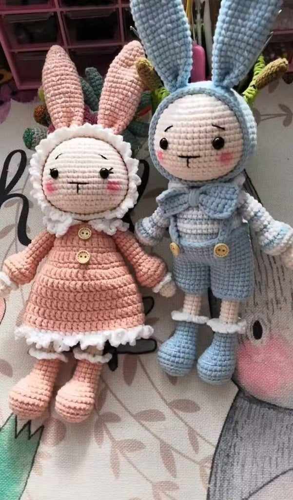Blingcute | Crochet Couple Rabbits | Animal Crochet - Blingcute