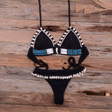Blingcute | Knitted Bikini Shell Tassel | Crochet Bikini - Blingcute