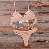 Blingcute | Knitted Bikini Shell Tassel | Crochet Bikini - Blingcute