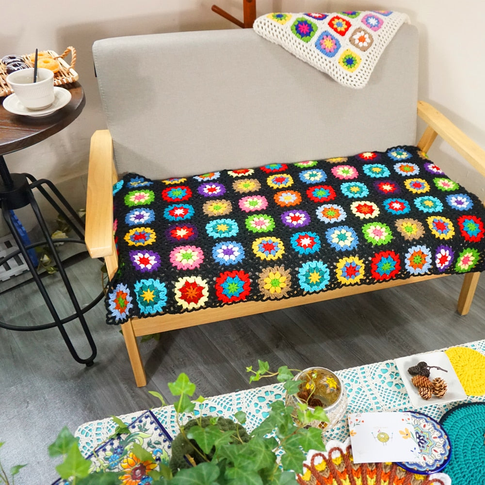 Blingcute | Crochet Blanket | Granny Square Blanket - Blingcute