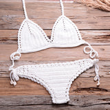 Blingcute | Solid Crochet Bikini | Beach Swimwear  Boho Beach Wear - Blingcute