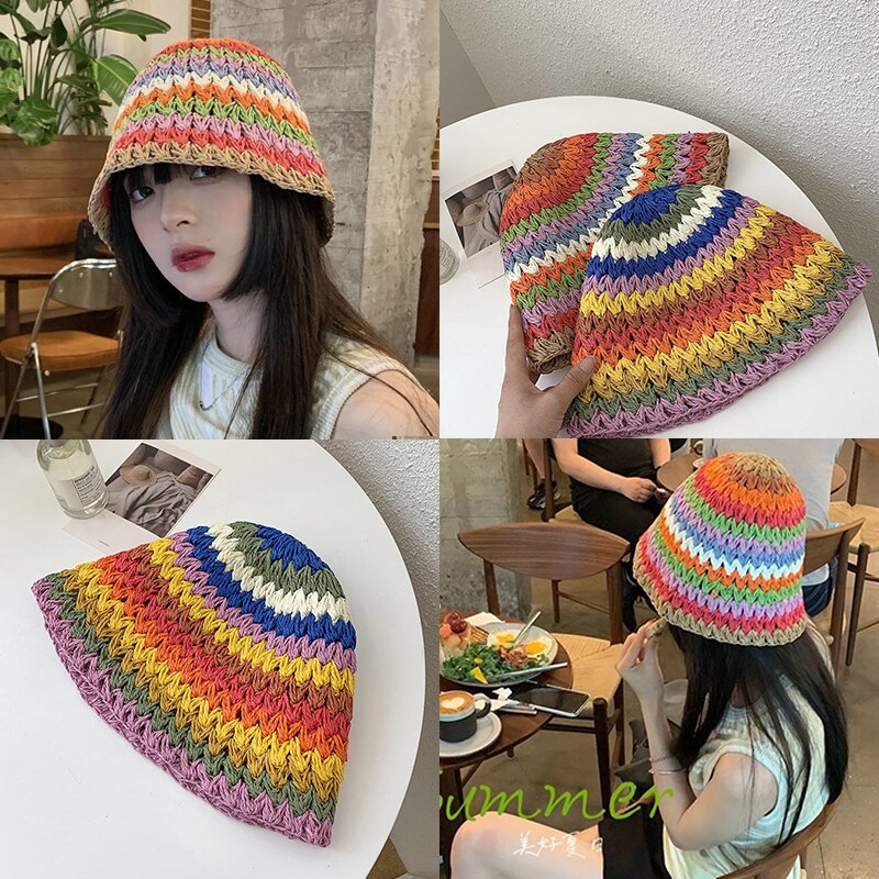 Blingcute | Hip Hop Crochet Bucket Hats - Blingcute