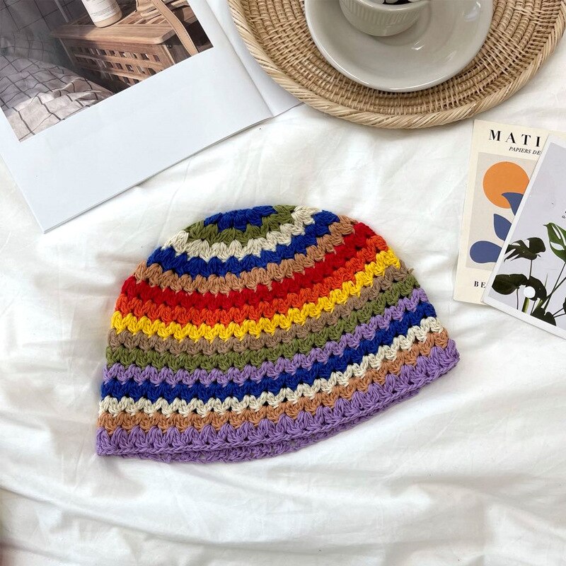 Blingcute | Hip Hop Crochet Bucket Hats - Blingcute