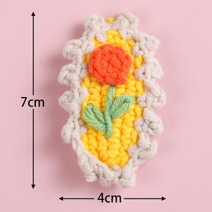 Blingcute | Embroidery Flower Baby Hair Clip - Blingcute