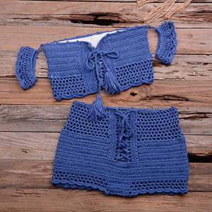 Blingcute |  Boho Beach Bikini Set  | Crochet Bikinis - Blingcute