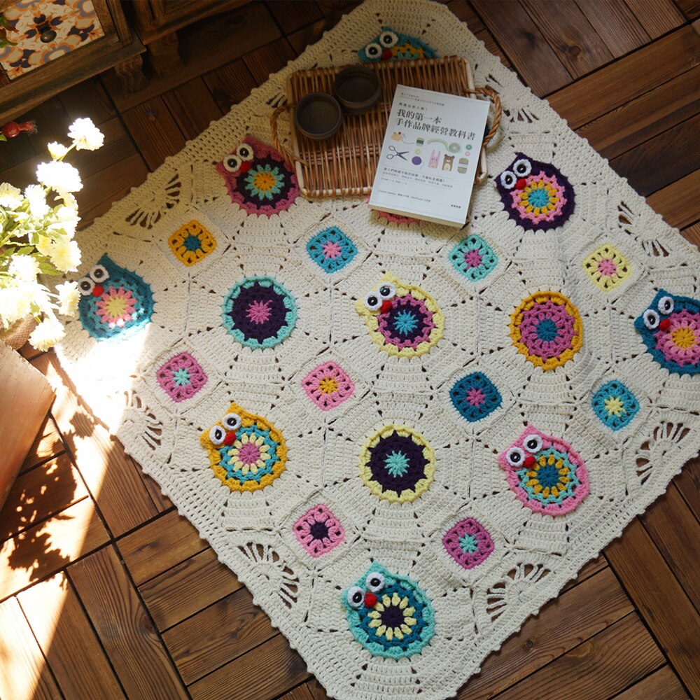 Blingcute | White Owl Crochet  | Afghan Blanket - Blingcute