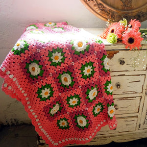 Blingcute | Floral Crochet Blanket - Blingcute