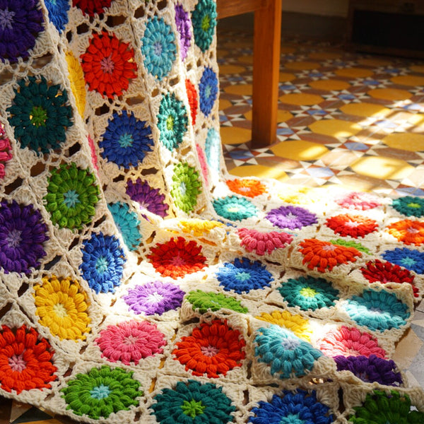 Blingcute | Colorful Rainbow Blanket - Blingcute