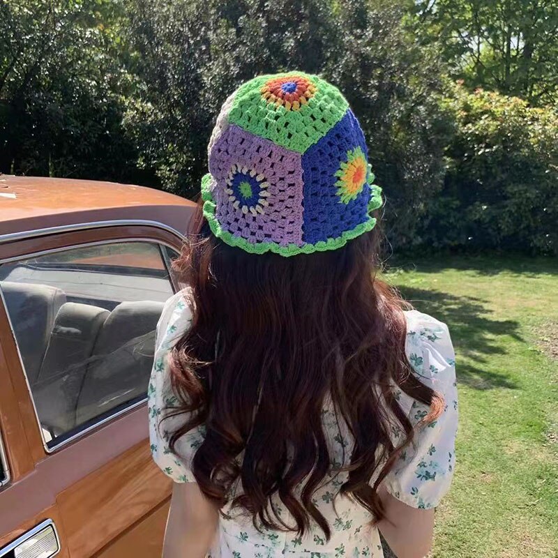 Blingcute | Hollow Crochet Bucket Hats - Blingcute