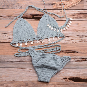 Blingcute | Crochet Bikini | 3 pcs Bikini Set - Blingcute