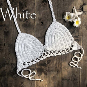 Blingcute | Crochet Bikini Crop Tops | Summer Crochet Swimwear - Blingcute