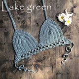 Blingcute | Crochet Bikini Crop Tops | Summer Crochet Swimwear - Blingcute