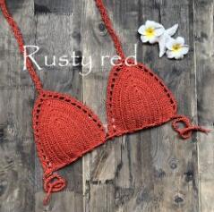 Blingcute | Crochet Bikini Top | Crochet Bandage Swimwear - Blingcute