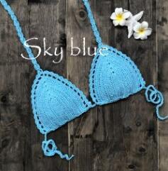 Blingcute | Crochet Bikini Top | Crochet Bandage Swimwear - Blingcute