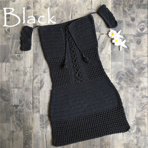 Blingcute | Crochet Bikini |  Hollow-Out Dress - Blingcute
