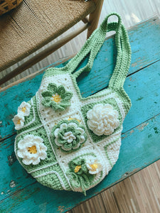 Blingcute | Crochet Bags | Crochet Violet Flower Bag - Blingcute