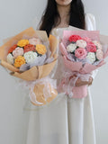 Blingcute |Crochet Bouquet of Flowers| Rose Bouquet - Blingcute