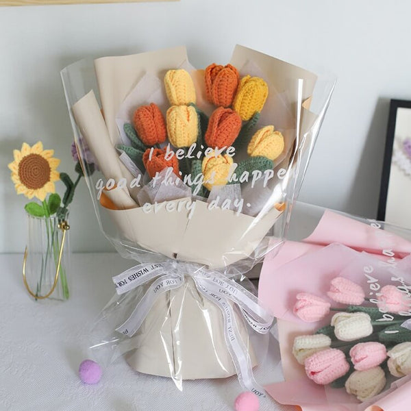 Handmade Crochet Flowers Bouquet