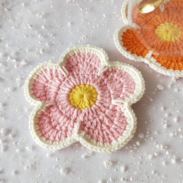Blingcute | Crochet Coaster Flower | Perfect Gift for Family and Friends - Blingcute