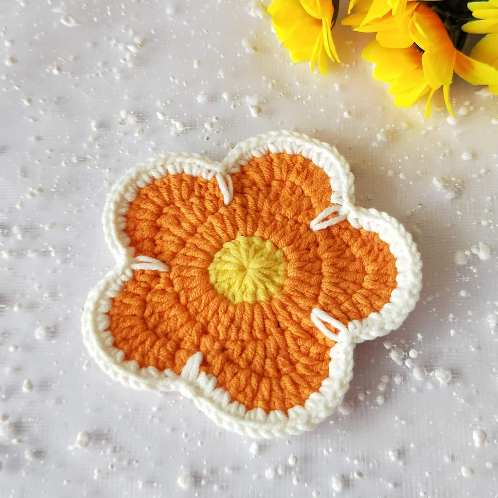 Blingcute | Crochet Coaster Flower | Perfect Gift for Family and Friends - Blingcute