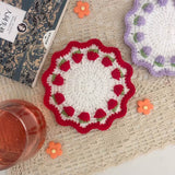 Blingcute | Strawberry Coaster | Crochet Coasters - Blingcute