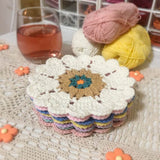 Blingcute | Heart Coaster | Colorful Crochet Coasters - Blingcute