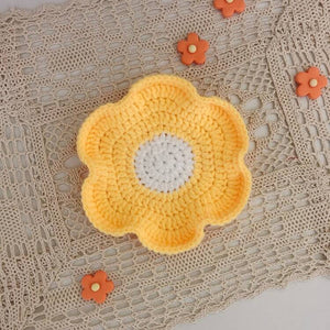 Blingcute | Flower-Shaped Crochet Coaster | Home Decoration - Blingcute