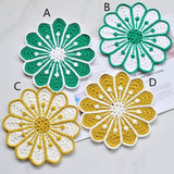 Blingcute | Crochet Peacock Coaster | Home Decoration Coasters - Blingcute