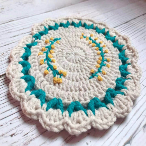 Blingcute | Pastoral Retro Coaster | Crochet Coaster - Blingcute