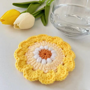 Blingcute | Crochet Coaster Flower | Desk Decorations - Blingcute