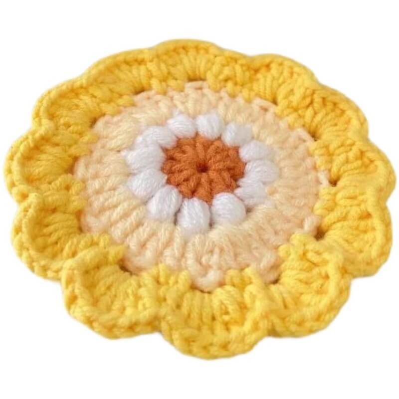 Blingcute | Crochet Coaster Flower | Desk Decorations - Blingcute