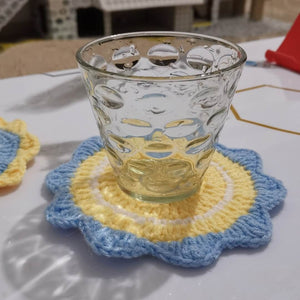 Blingcute | Crochet Coaster Flower | Colorful Coasters - Blingcute