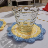 Blingcute | Crochet Coaster Flower | Colorful Coasters - Blingcute