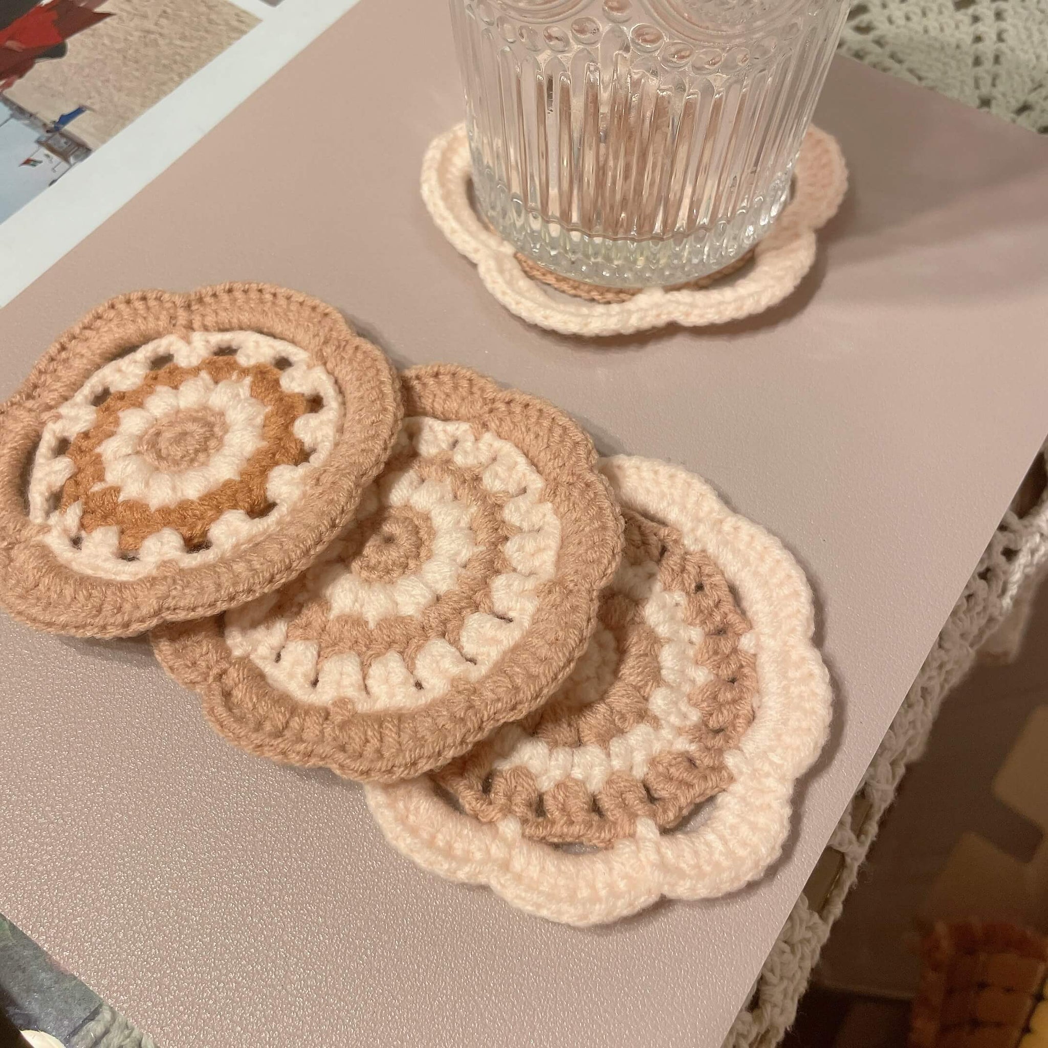Blingcute | Crochet Coaster | Colorful Coasters - Blingcute