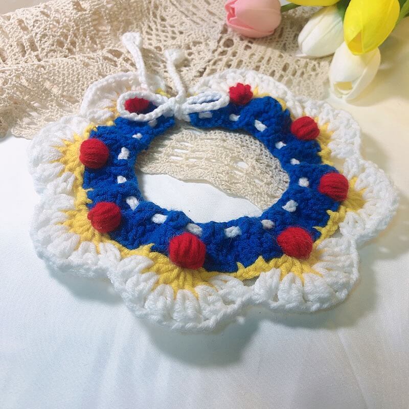 Blingcute | Colorful Collar | Crochet Pet Collar - Blingcute