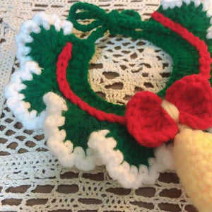 Blingcute | Christmas Collar | Crochet Pet Collar - Blingcute