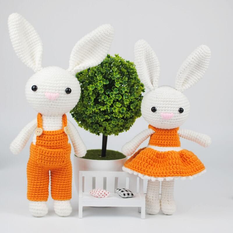 Blingcute | Crochet A couple of Rabbits - Blingcute