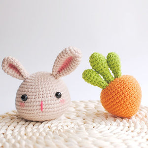 Blingcute | Rabbit Carrot Crochet Keychain - Blingcute