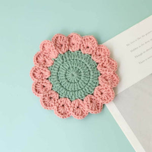Blingcute | Crochet Coaster Flower | A Set of 3 Flowers Coasters - Blingcute