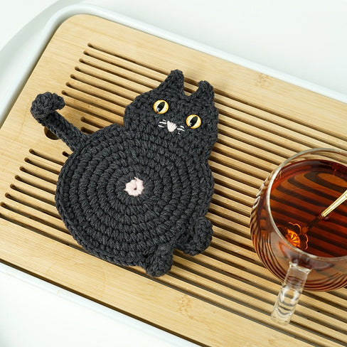 Blingcute | Black Cat Coaster | Perfect Gift for Cat Lovers - Blingcute