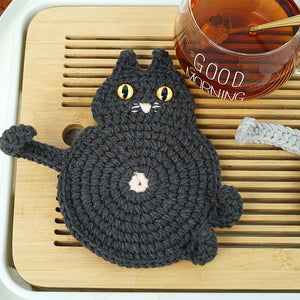 Blingcute | Black Cat Coaster | Perfect Gift for Cat Lovers - Blingcute