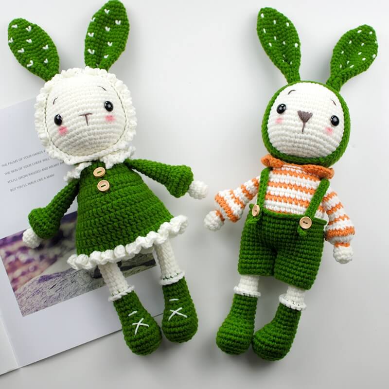 Green Crochet Plush (15cm)_Custom Rainbow Friends Plush